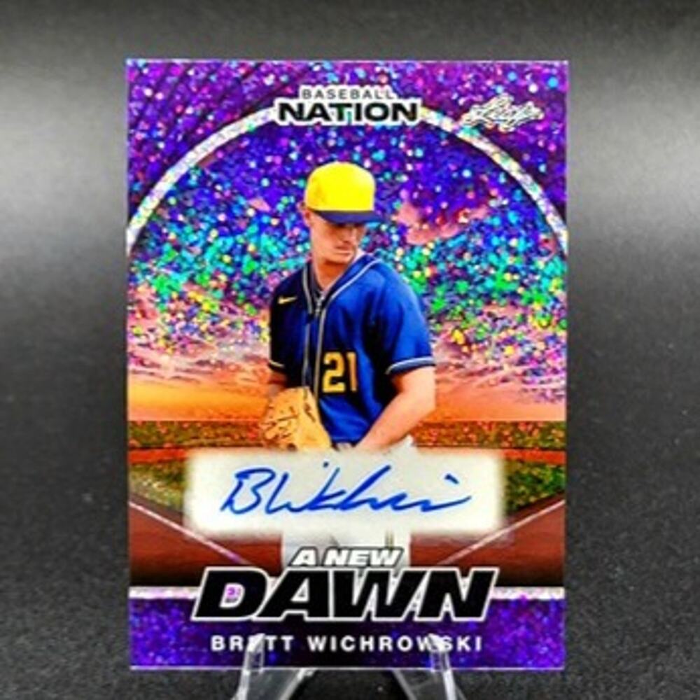 2025 Brett Wichrowski 5/8 New Dawn Auto Baseball Milwaukee Brewers Top Prospect